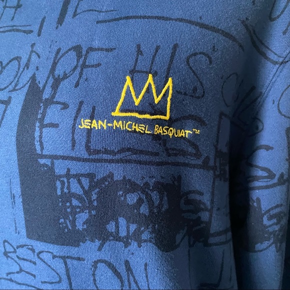 SPRZNY & Jean Michel Basquait Overprint Hoodie - Picture 2 of 7